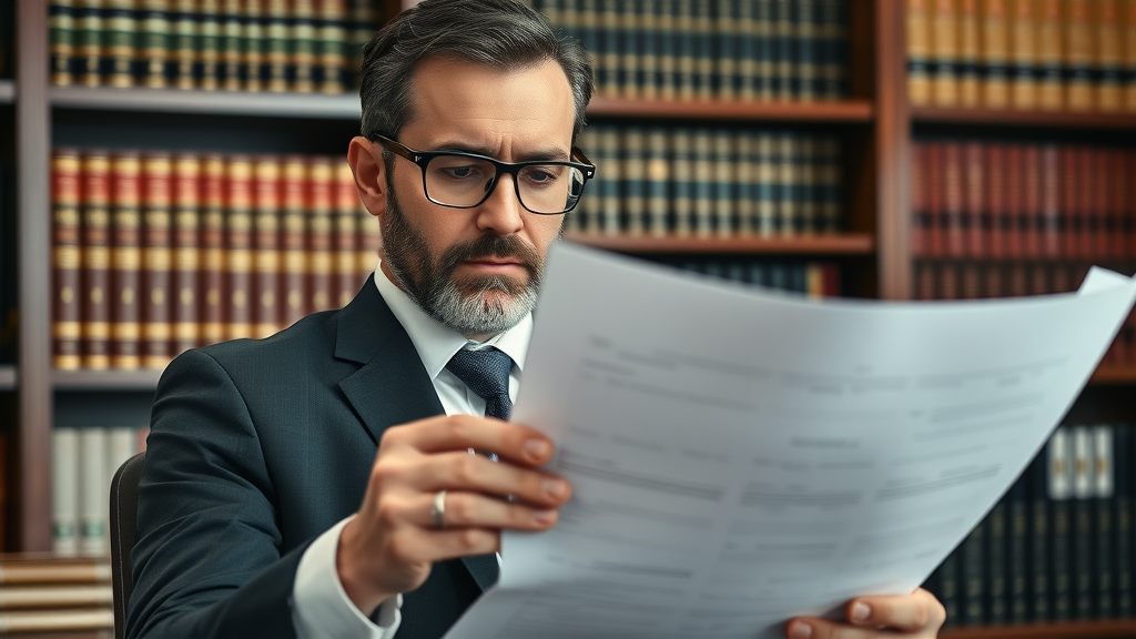 Compliance expert reviewing documents to support zerorisk compliance in motorcycle lawyer client acquisition