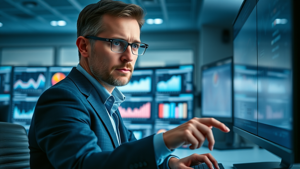 legal marketing analyst reviewing video advertising strategy analytics
