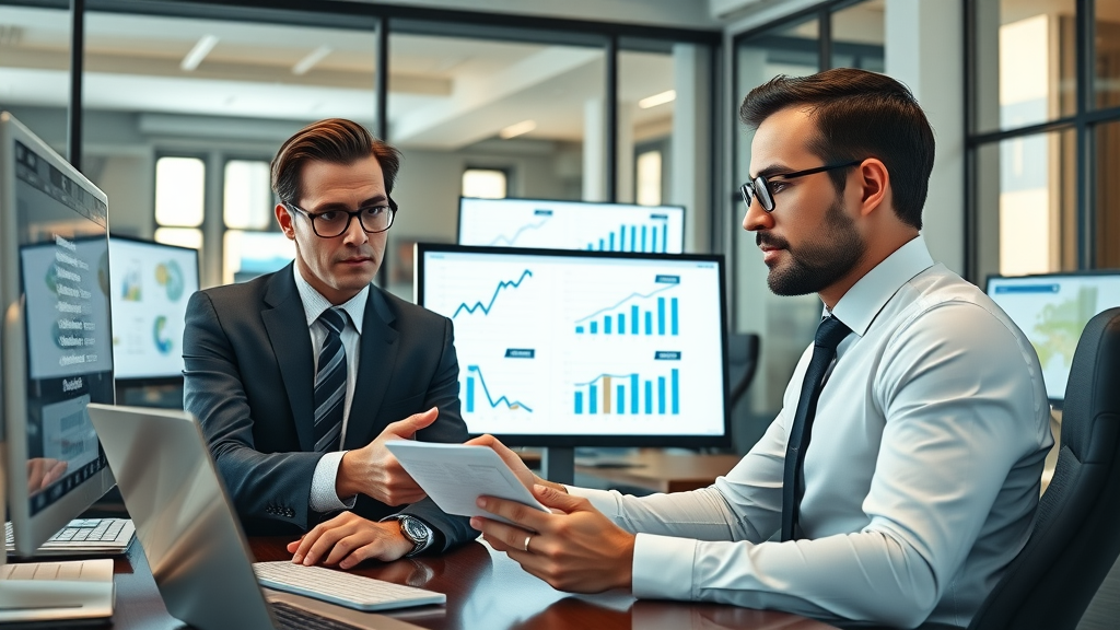 Law firm team analyzing social media marketing stats; legal marketing on social media
