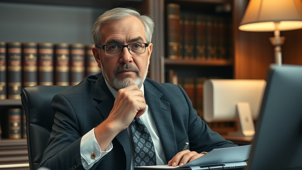 personal injury law firm FAQ video content: Lawyer addressing client questions on camera