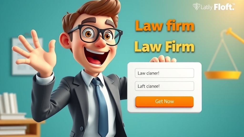 Optimized law firm landing page for online legal lead generation and conversions