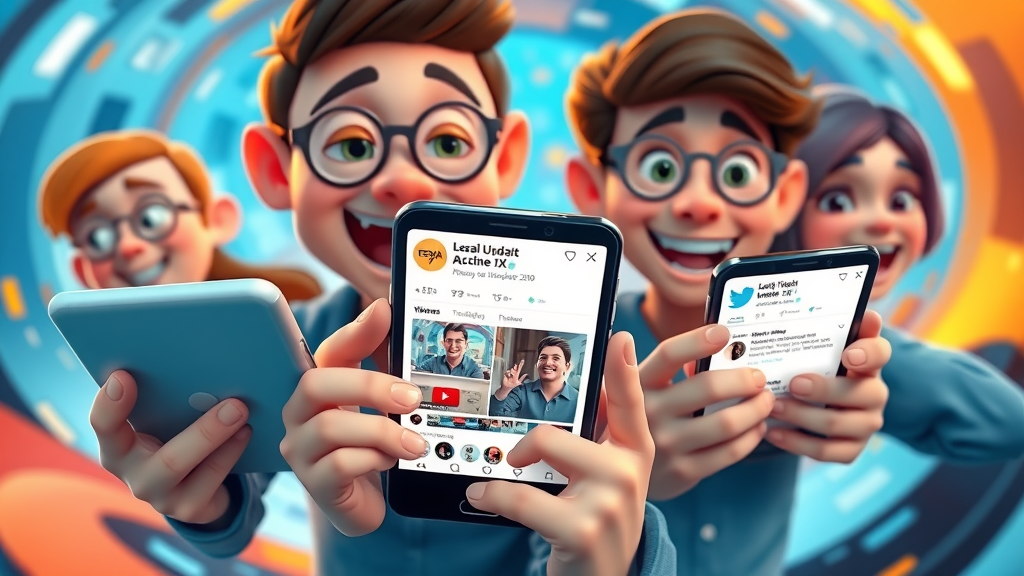 Law firm using Twitter/X and YouTube for amplified social media presence, animated legal industry feeds