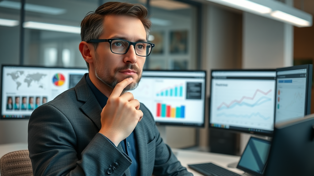 professional marketer segmenting target audience for paid advertising campaigns on computer screens