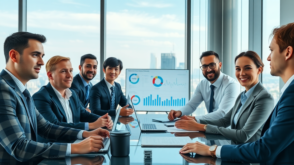 lawyer lead generation statistics in law firm conference room, client intake charts, digital dashboards