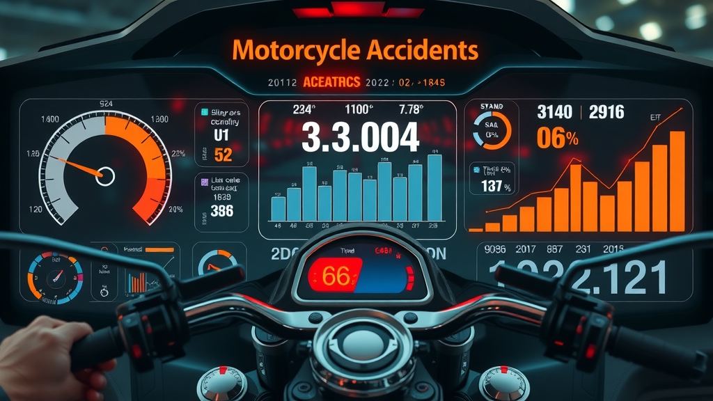 motorcycle accident personal injury law statistics infographic