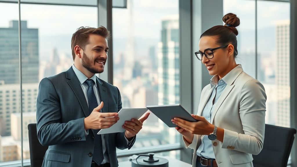 personal injury lawyer video campaigns dynamic modern law firm office professional lawyers discussing digital strategies