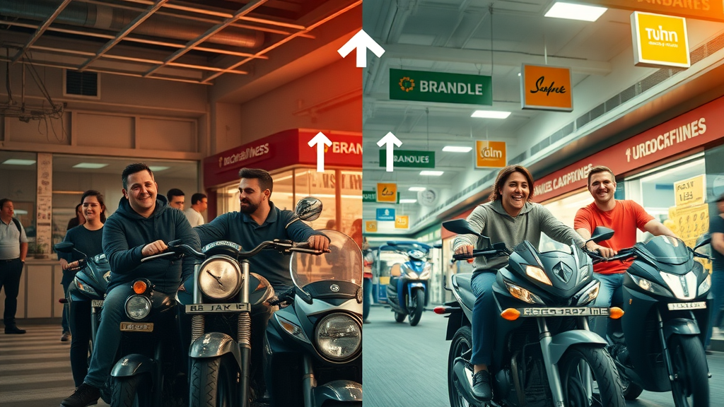 brand transformation before and after - rider brand perception improvement