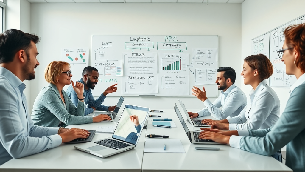 Law firm ppc campaigns innovative marketing team collaborating on ppc campaign strategy