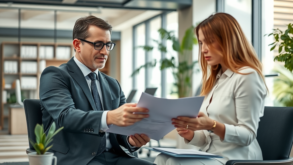 lawyer collaborating with paralegals law firm team social media content for lawyers