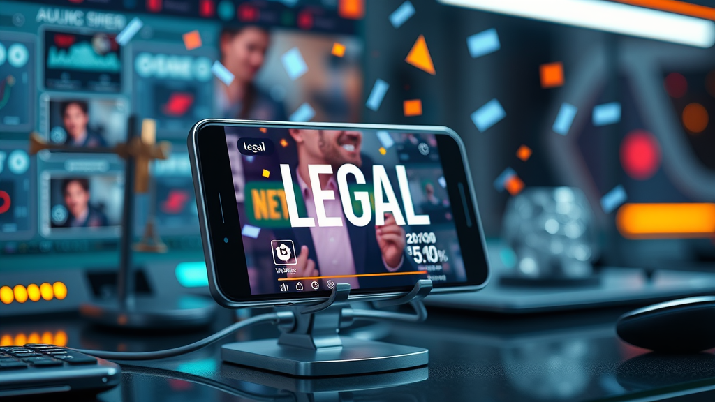 smartphone showing law firm video on social media for increased client engagement