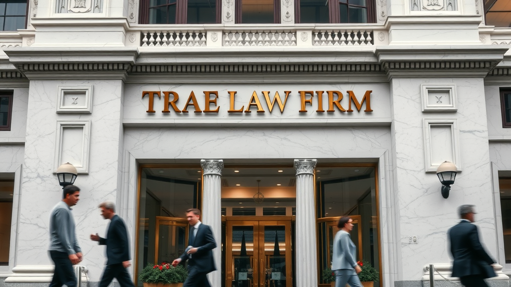 elegant law firm building representing trustworthy legal brand and branding strategies