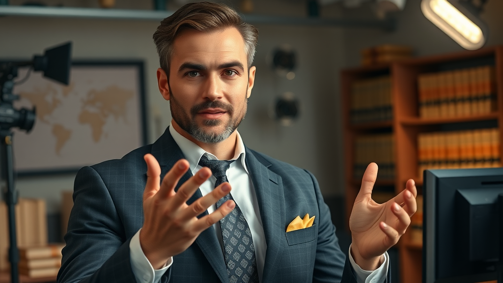 Attorney recording marketing video digital marketing for law firms