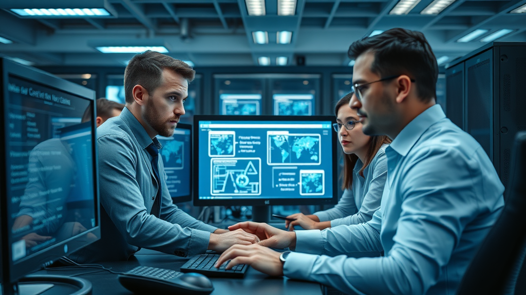 IT specialist integrating CRM system with law firm, law firm CRM implementation for client engagement, computer screens displaying digital schematics