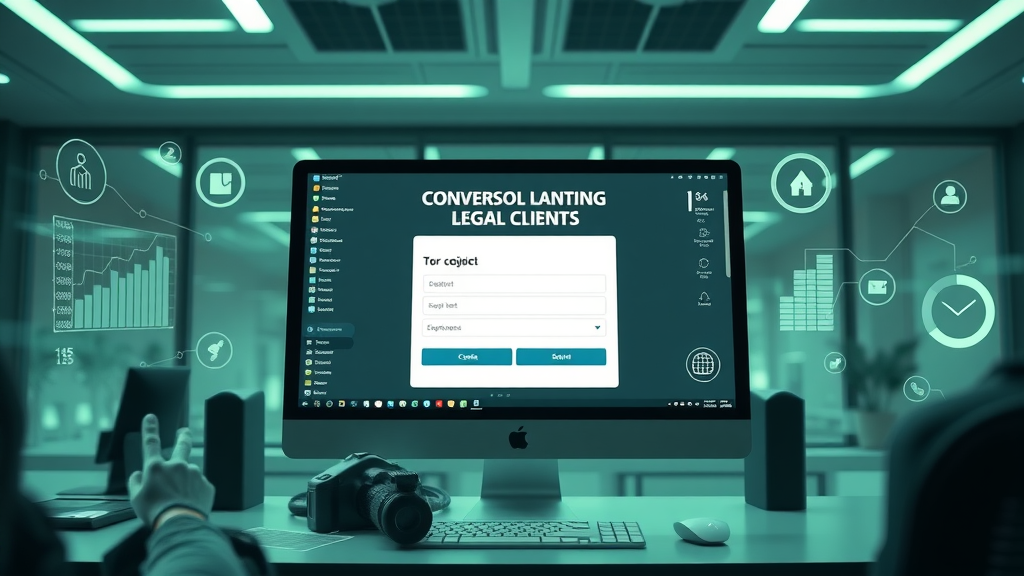conversion-focused landing page design for lead generation in legal advertising