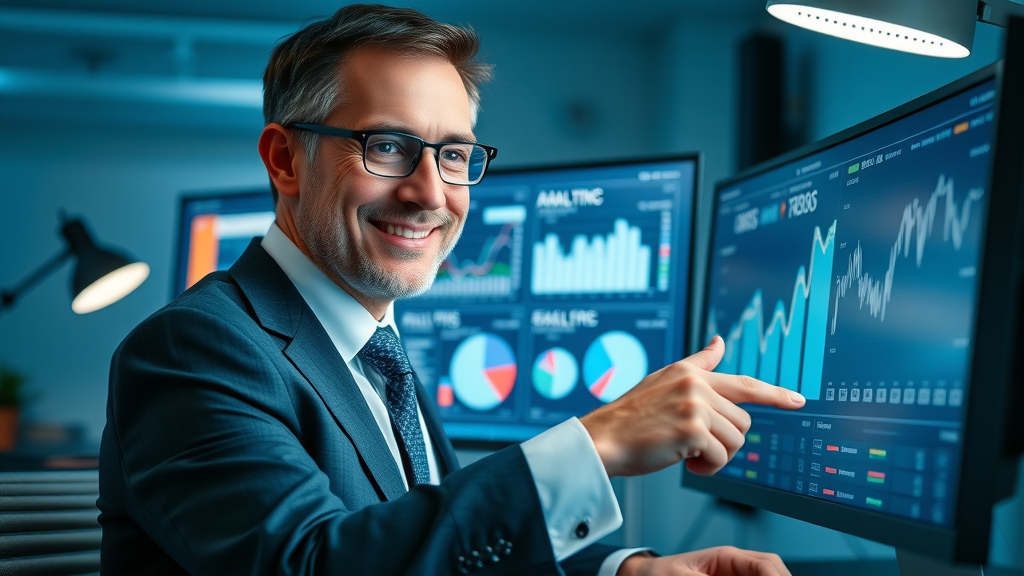 analytical lawyer, reviewing ROI metrics, social media marketing for lawyers