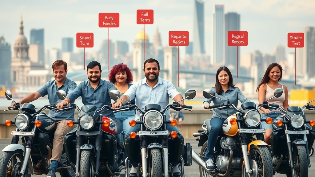 diverse motorcycle riders age gender motorcycle owner demographics
