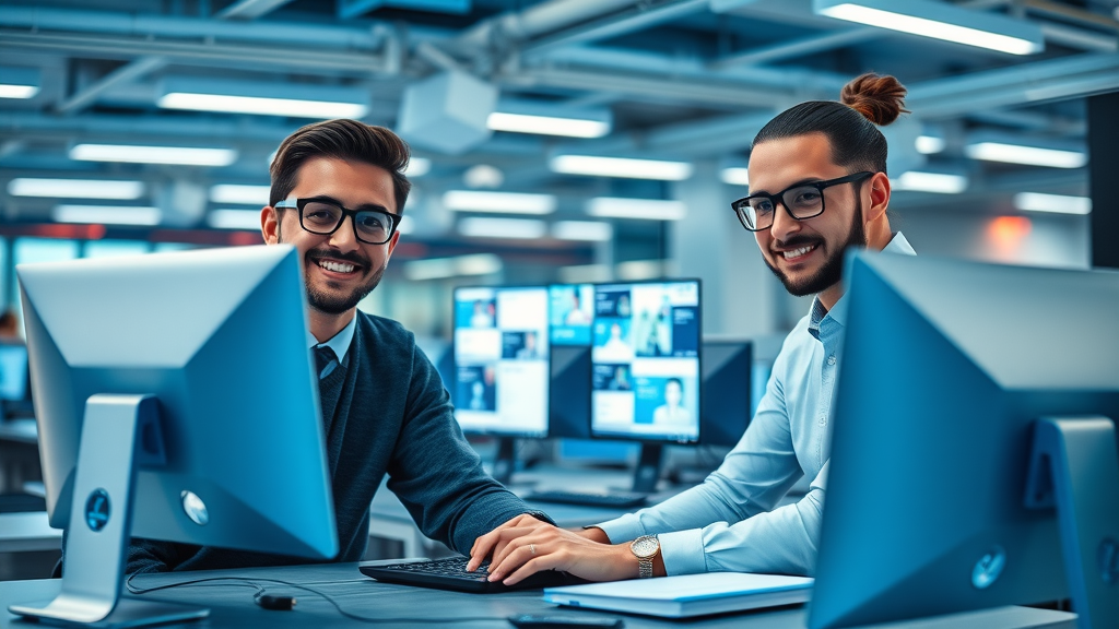 modern legal marketing team uploading law firm video content to multiple social media platforms