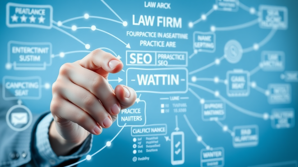 SEO expert mapping internal links for law firm website