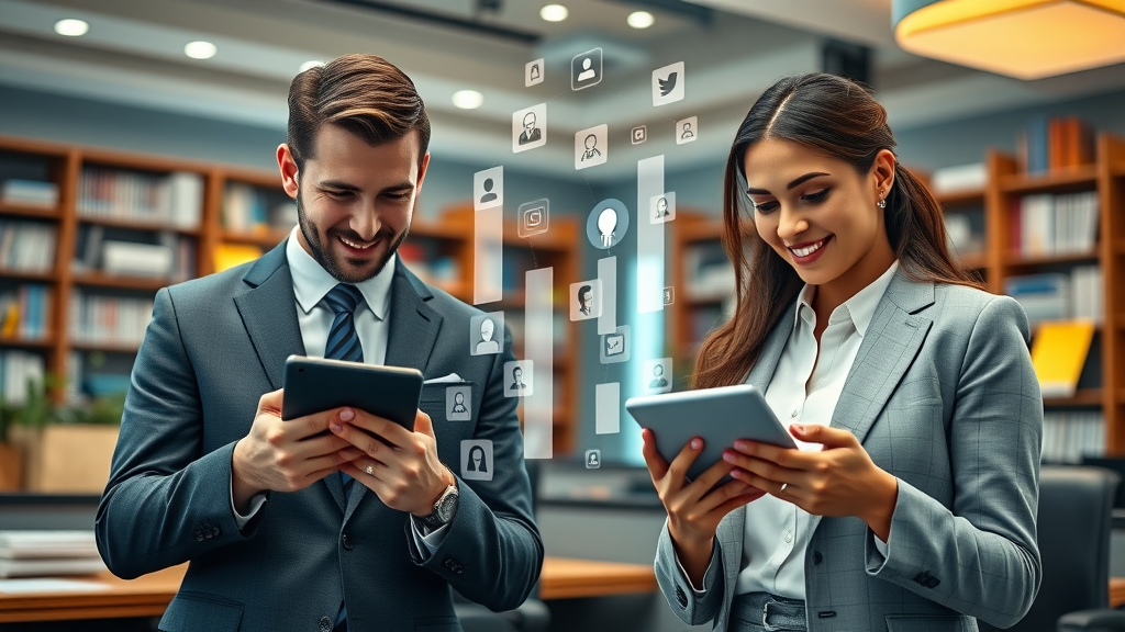 dynamic law firm team executing social media targeting strategies for legal practices