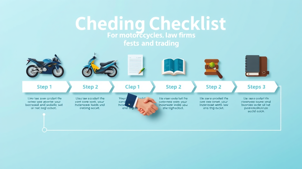 Step-by-step branding checklist for motorcycle accident law firms - law firm branding motorcycle niche