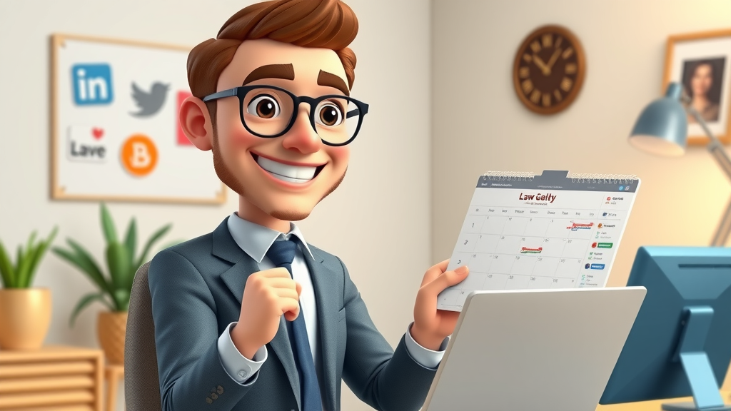 law firm social media manager scheduling posts for motorcycle accident law, social media marketing, injury law