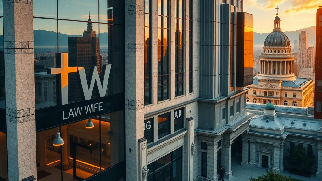 injury law office exterior with animated map icons - local SEO for personal injury lawyers