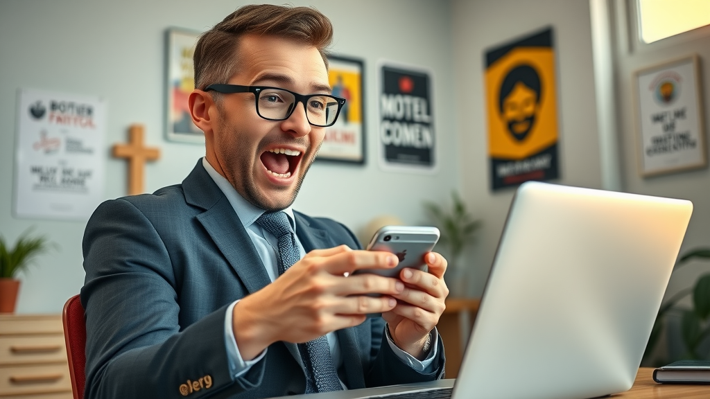 Lawyer posting motorcycle accident updates on social media to attract new clients