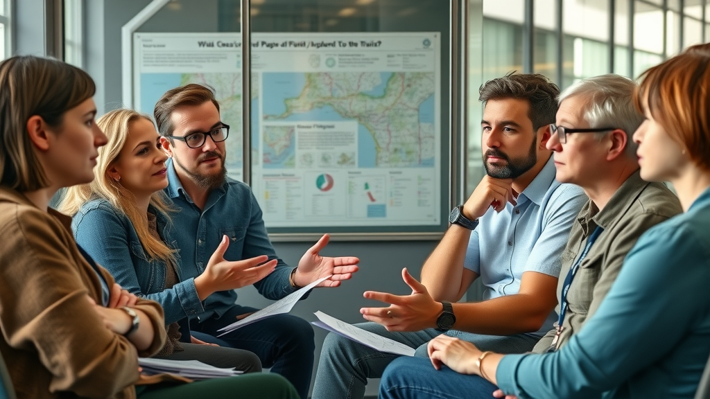 Public transit agency engaging with riders in a focus group to gather input on improving rider engagement