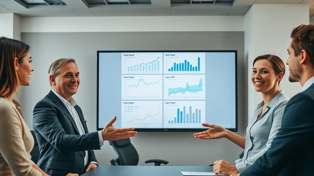 successful law firm partners presenting before-and-after campaign analytics, injury law firm, marketing strategies