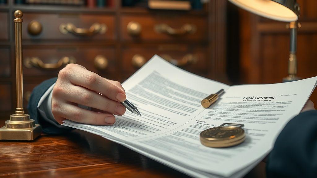 lawyer reviewing confidential papers secure social media management for lawyers