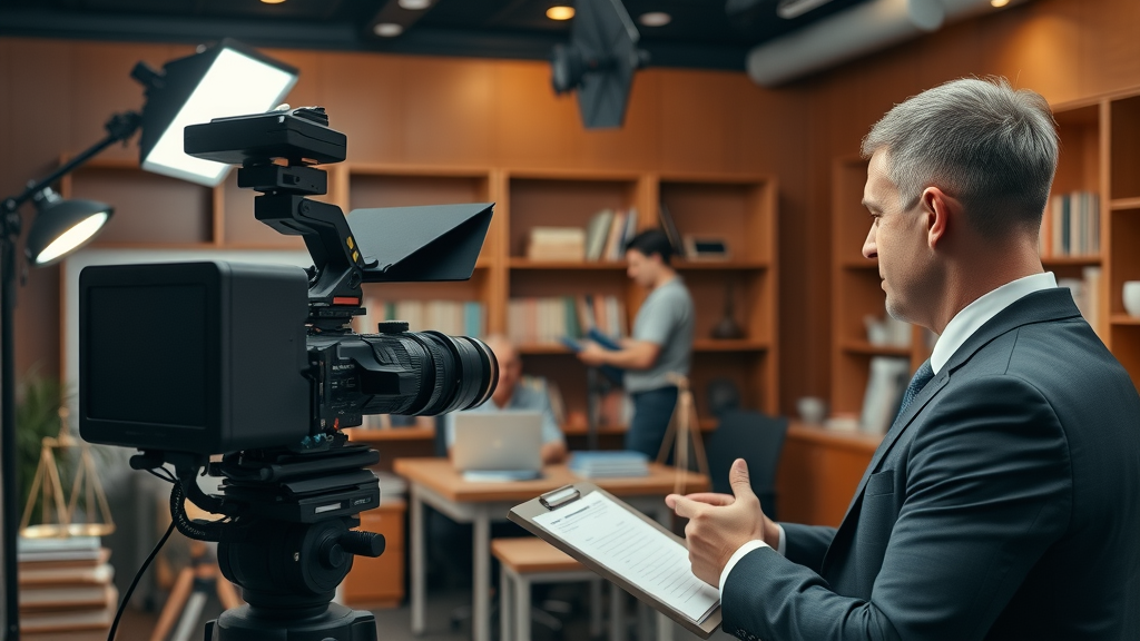 law firm video production set legal video content strategy