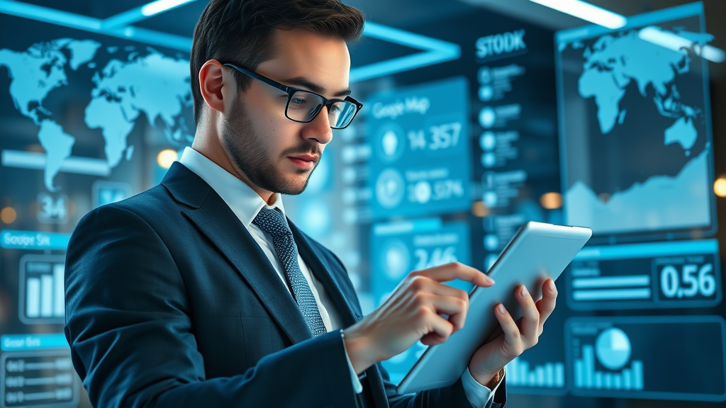 business professional updating google business profile for law firms